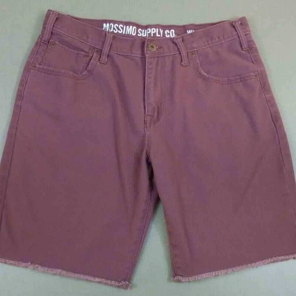 Mossimo Supply Co Mens Size 38 Denim 5 Pocket Fray